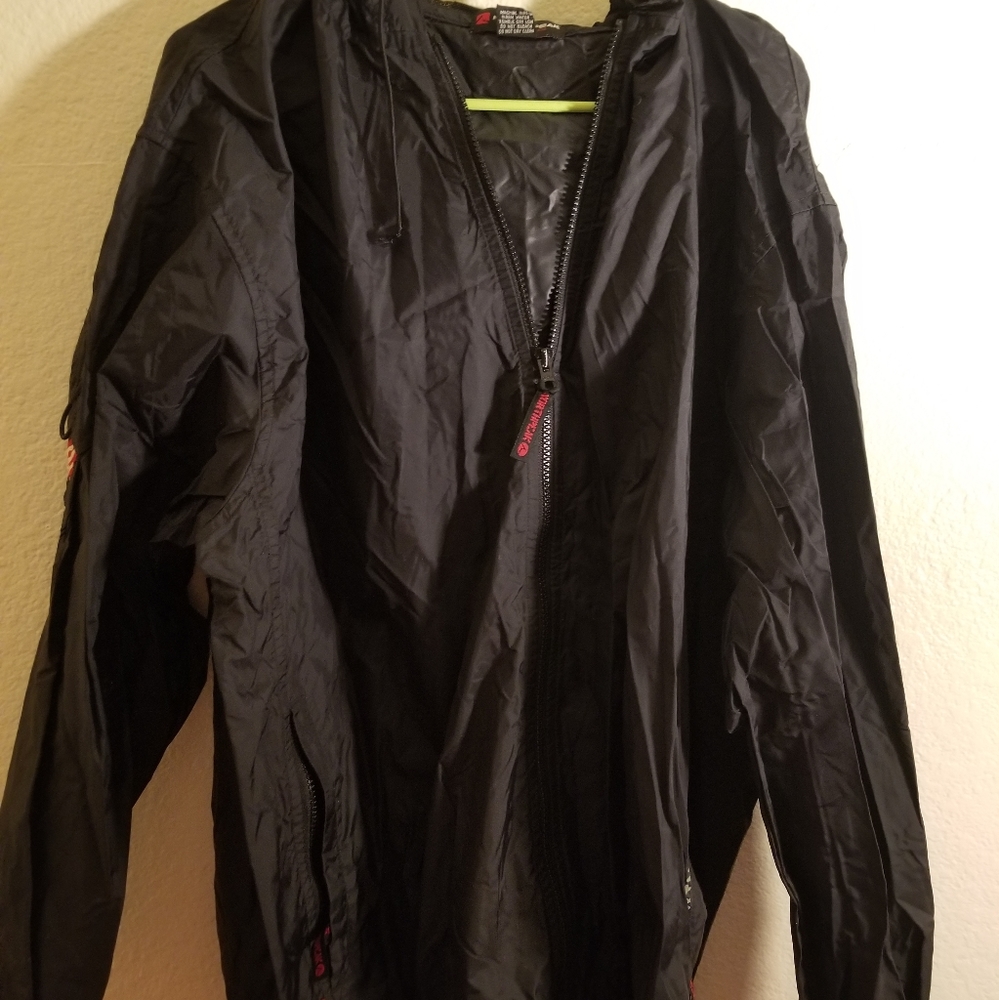 Lined athletic hoodie jacket
